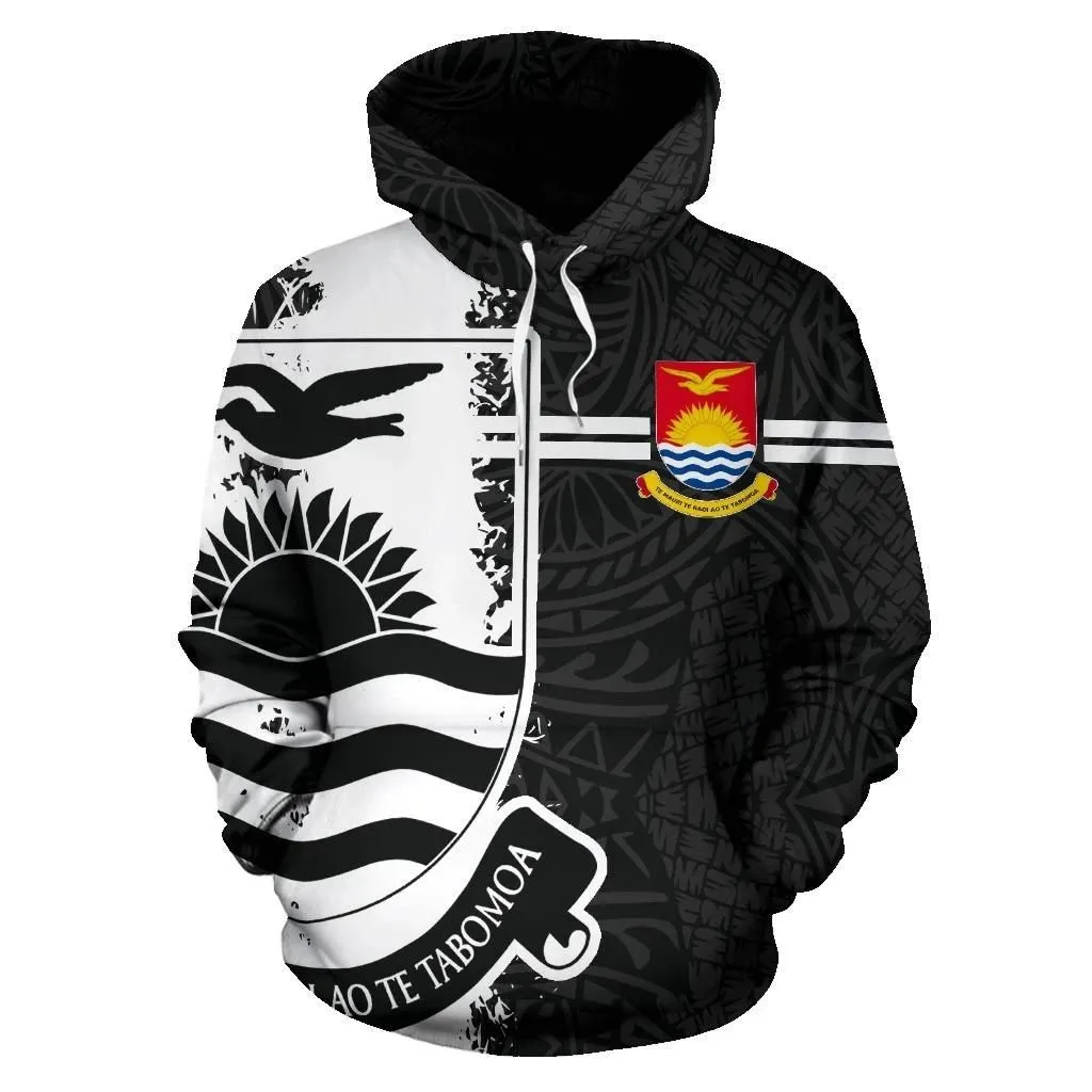 Alohawaii Clothing - Hoodie Kiribati Tattoo Black- Mystic Style J4
