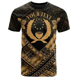 Pohnpei Custom Polynesian  T-Shirts - Pohnpei Gold Seal Camisole Hibiscus Style - BN18