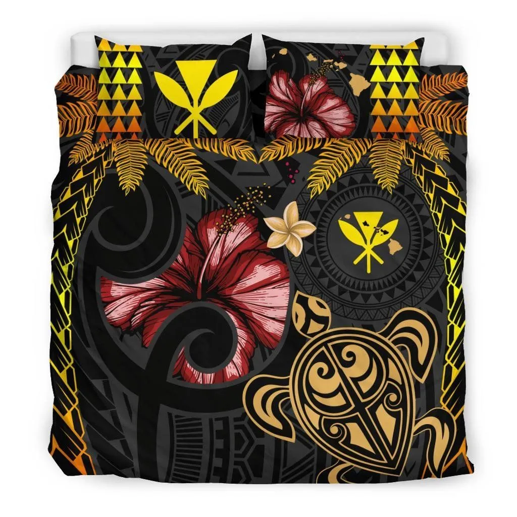 FamilyGater Bedding Set - Cover and Pillow Cases Hawaiian Turtle Hibiscus Polynesian Mixed - AH J0