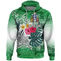 Alohawaii Clothing - Norfolk Island Style Polynesian Tattoo Hoodie A94