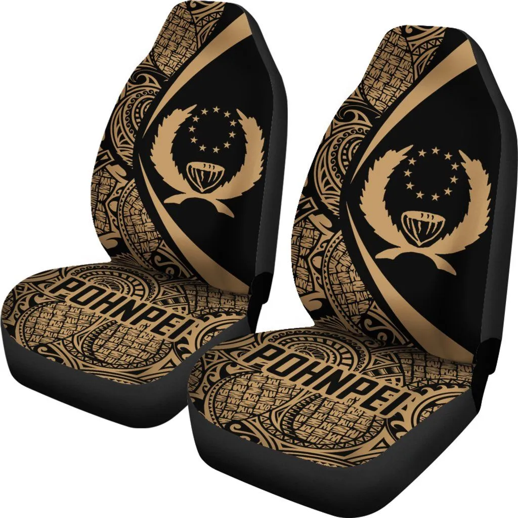 Pohnpei Coat Of Arm Polynesian Car Seat Covers – Circle Style 01 J9 – Car Seat Covers