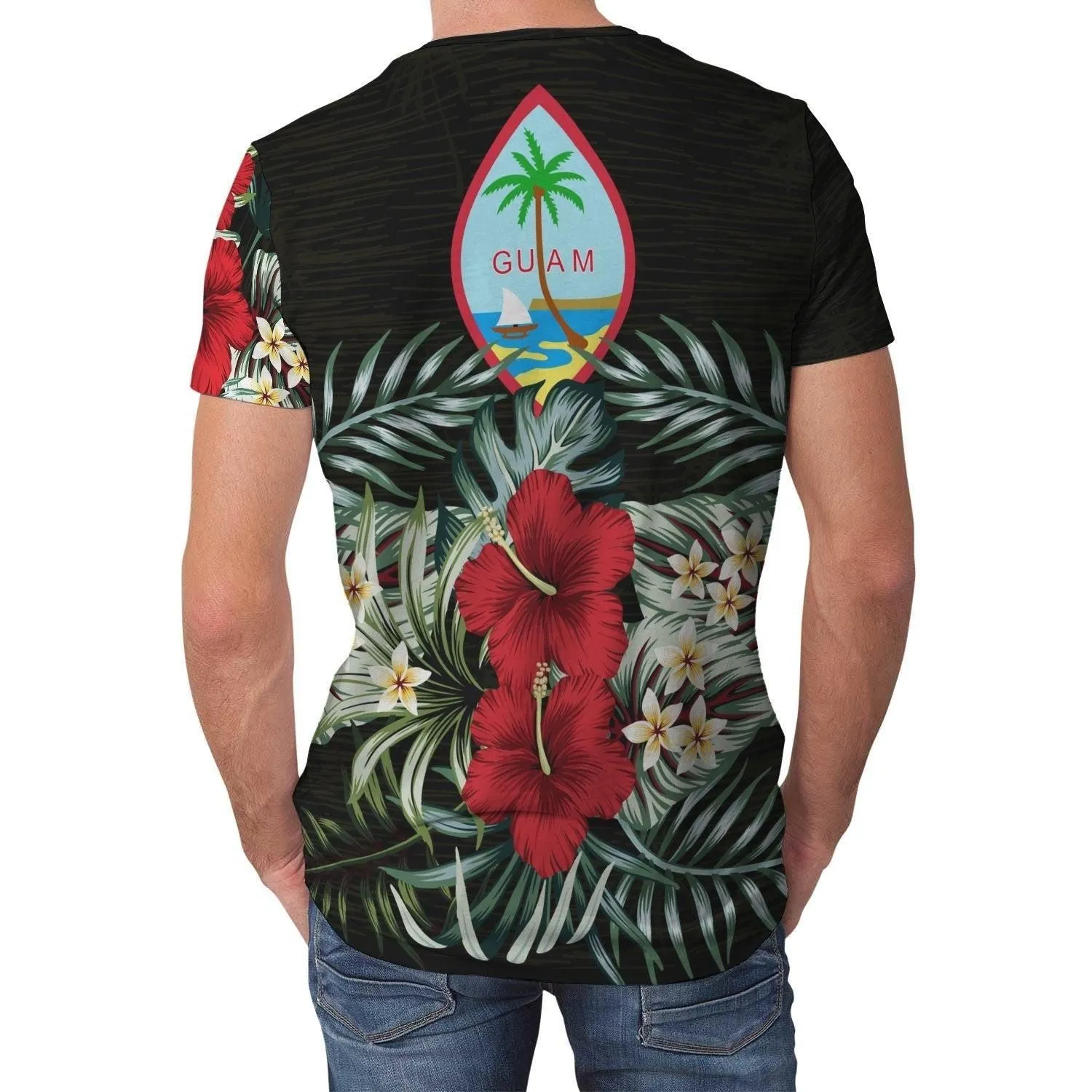 Guam T shirt Hibiscus (Men/Women)