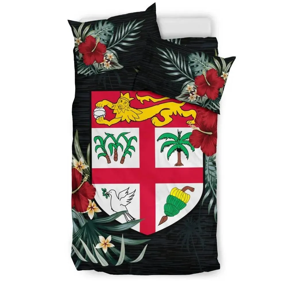 Fiji Hibiscus Coat Of Arms Bedding Set A02