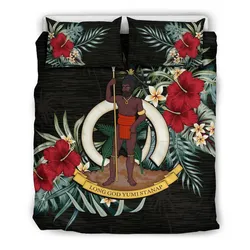 Vanuatu Hibiscus Coat Of Arms Bedding Set A02 Dhc28111366Dd