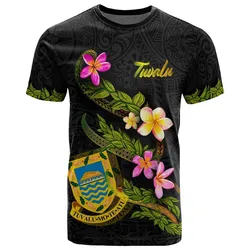 Tuvalu Polynesian T shirt - Plumeria Tribal