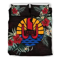 Tahiti Hibiscus Coat Of Arms Bedding Set A02