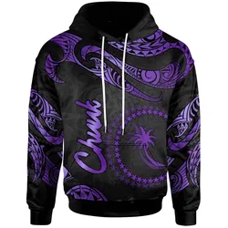 Chuuk Polynesian Hoodie - Poly Tattoo Purple Version