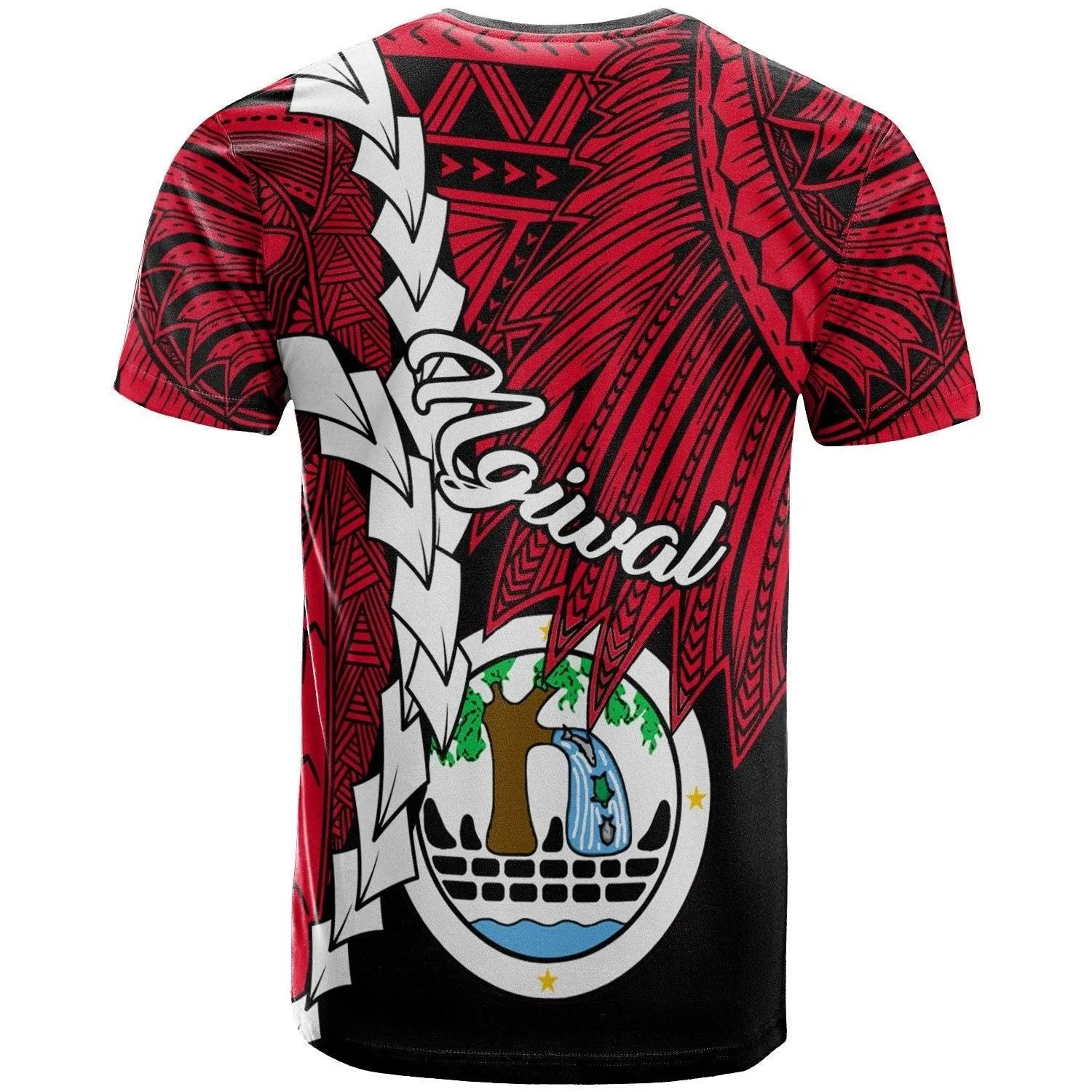 Palau Ngiwal Polynesian T shirt - Tribal Wave Tattoo