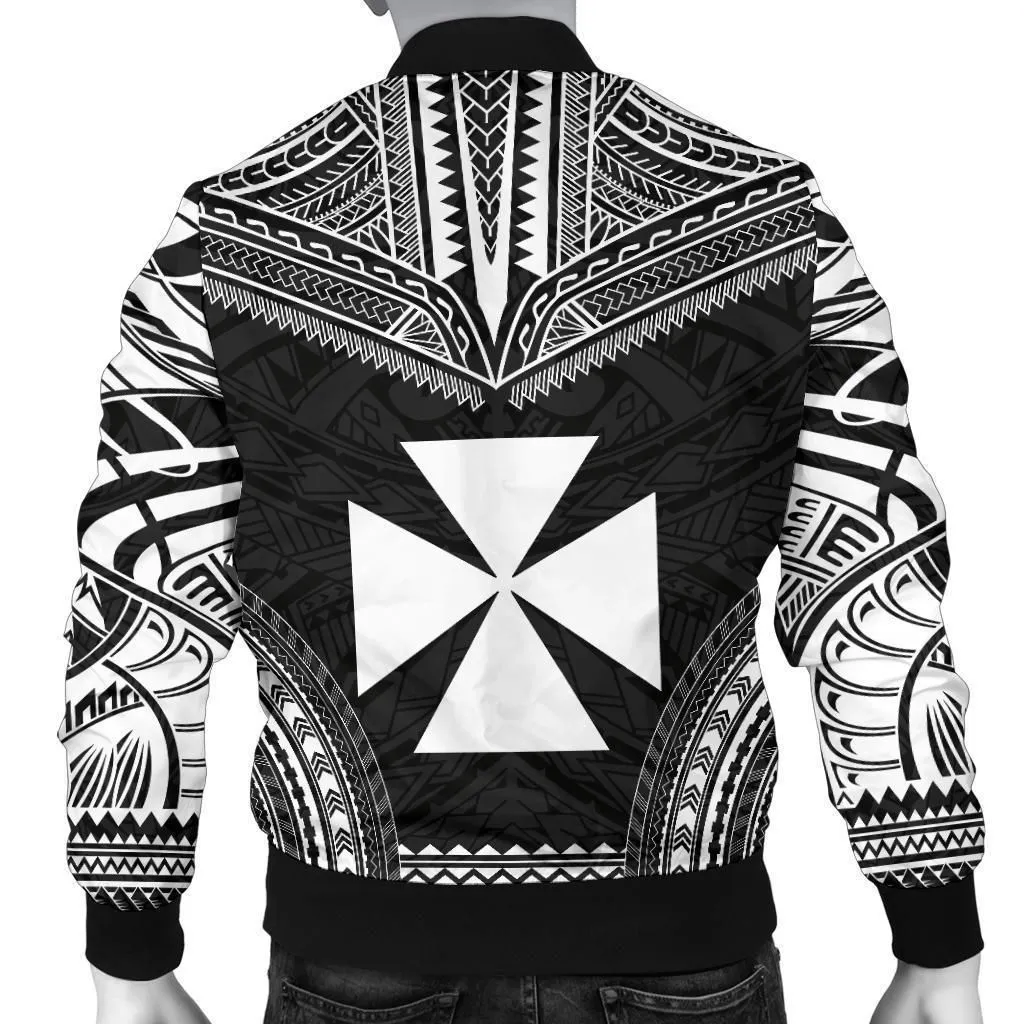 Wallis and Futuna Polynesian Chief Mens Bomber Jacket - Black Version