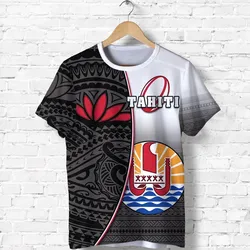 Tahiti Rugby T shirt Impressive Version Black