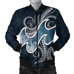 Niue Polynesian Mens Bomber Jacket - Ocean Style