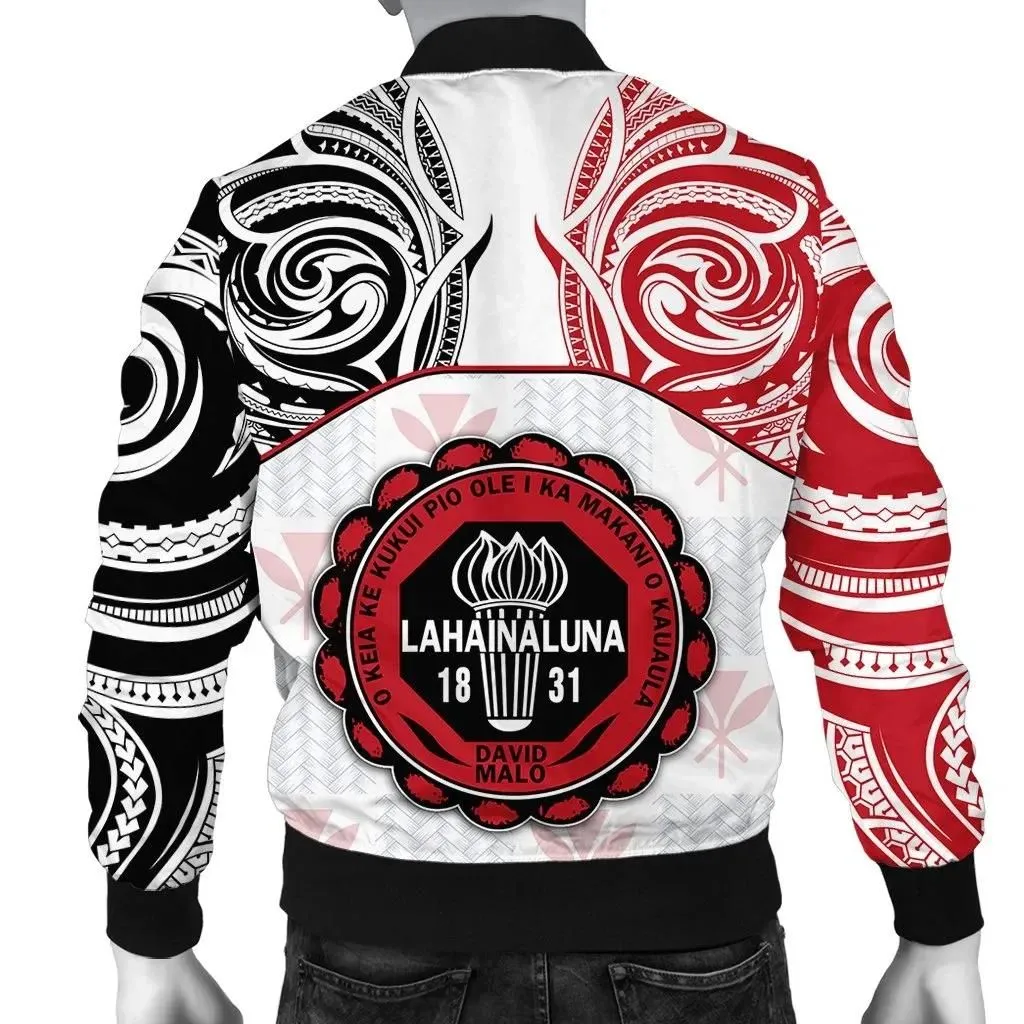 Alohawaii Jacket - Kanaka Lahainaluna High School Mens Bomber Jacket Demodern Style AH JH