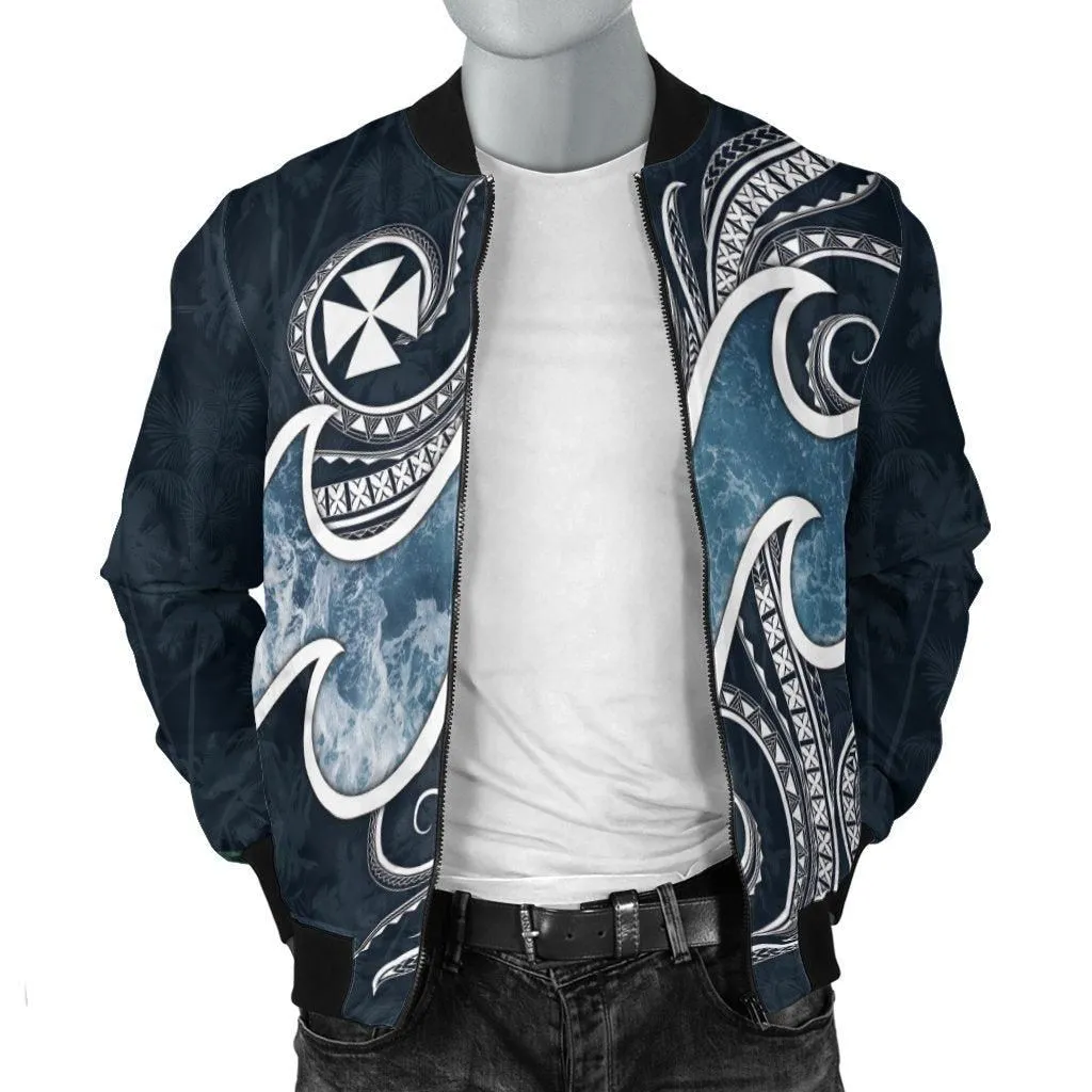 Wallis and Futuna Polynesian Mens Bomber Jacket - Ocean Style