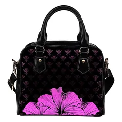 Kanaka Hibiscus Shoulder Handbag Pink - Rich Style