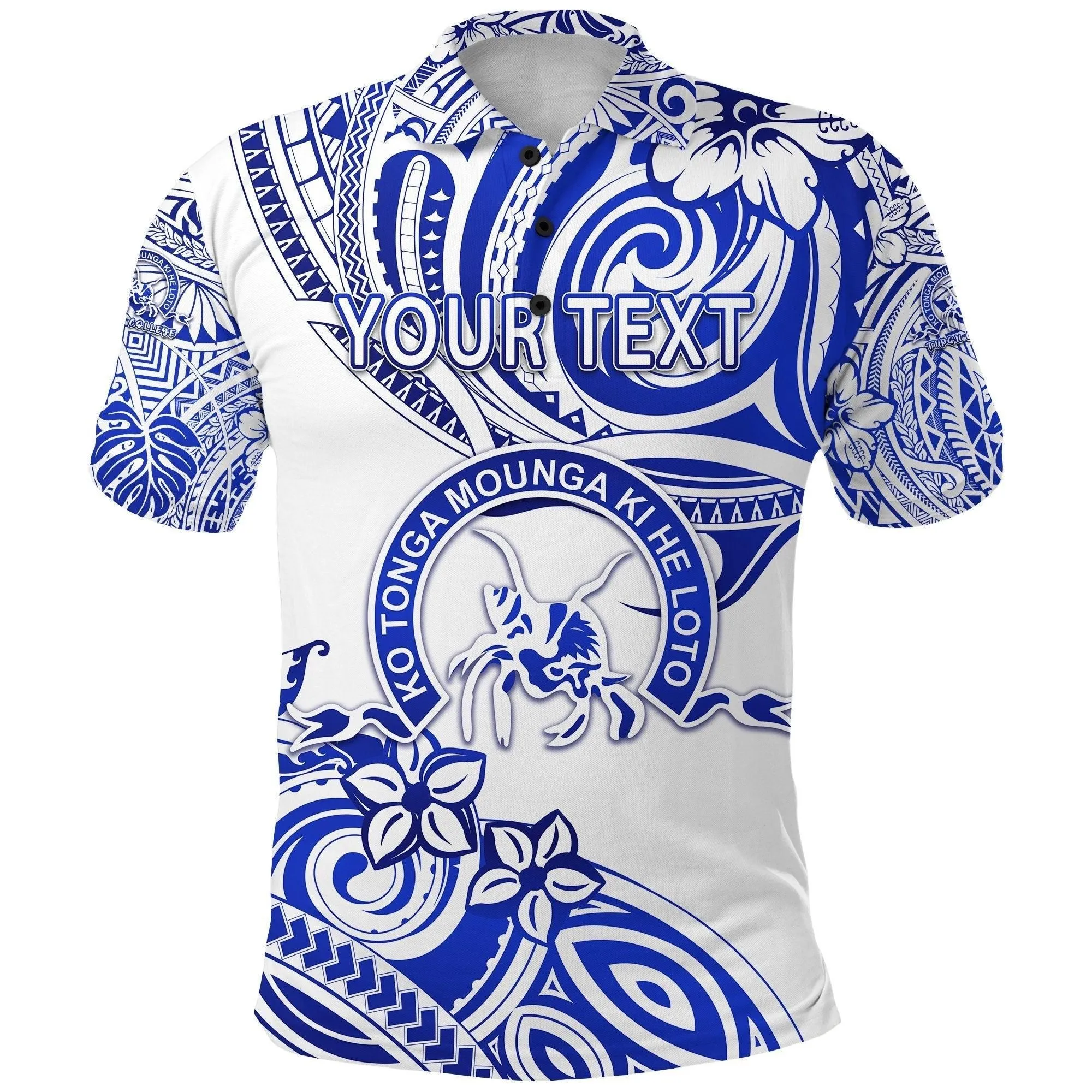 (Custom Personalised) Kolisi Ko Tupou College Tonga Polo Shirt Unique Vibes - White