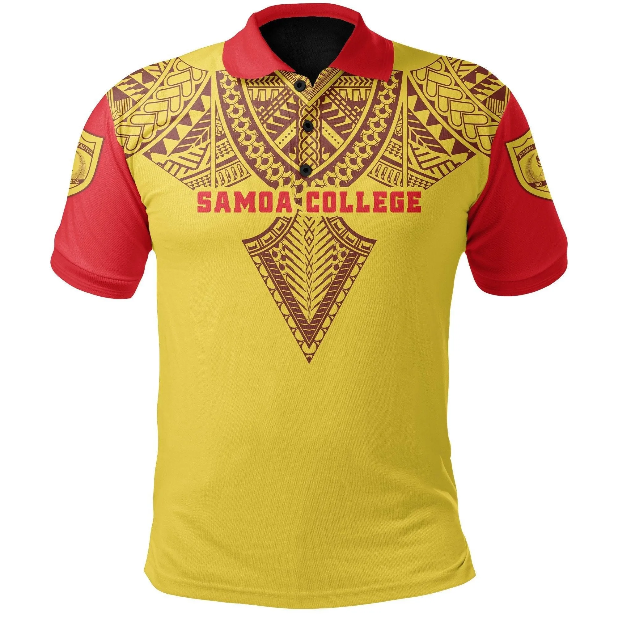 (Custom Personalised) Samoa College Polo Shirt Tattoo Sport Style