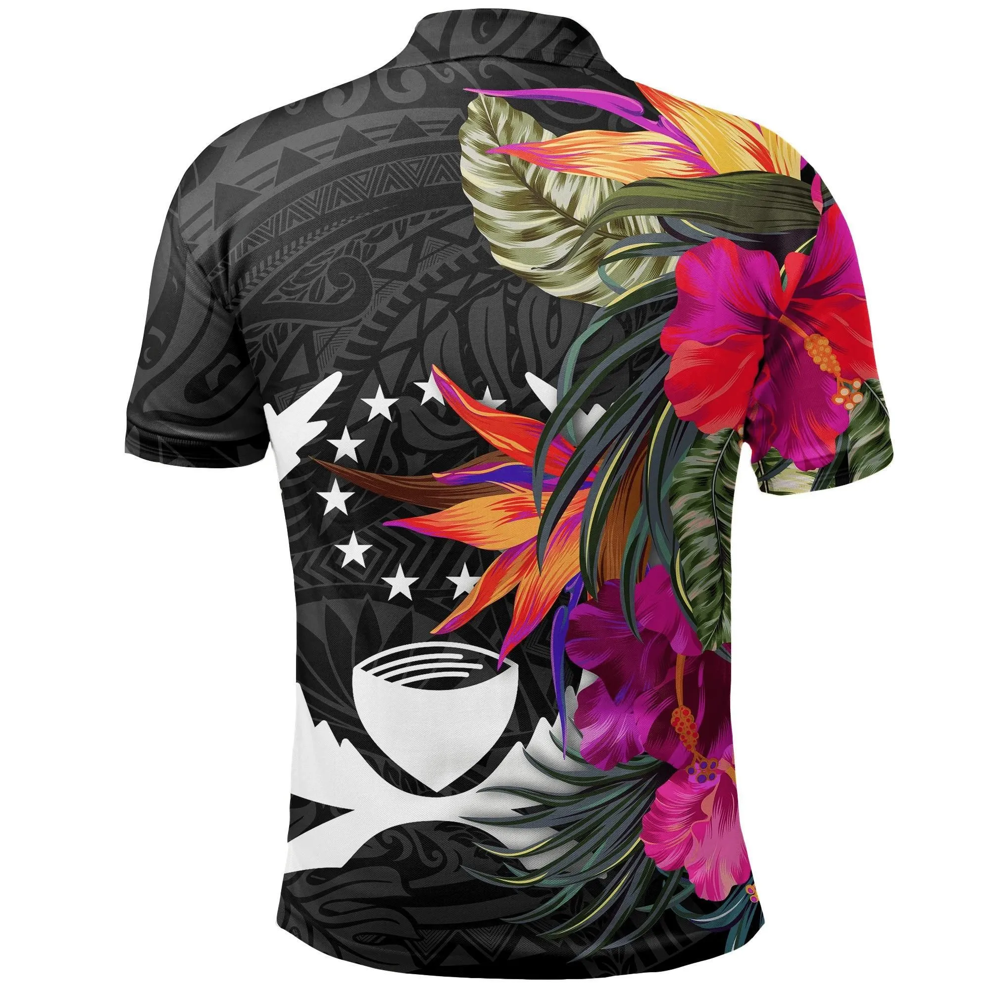 Polynesian Pride Polo Shirt - Pohnpei Polo Shirt Hibiscus Polynesian Pattern