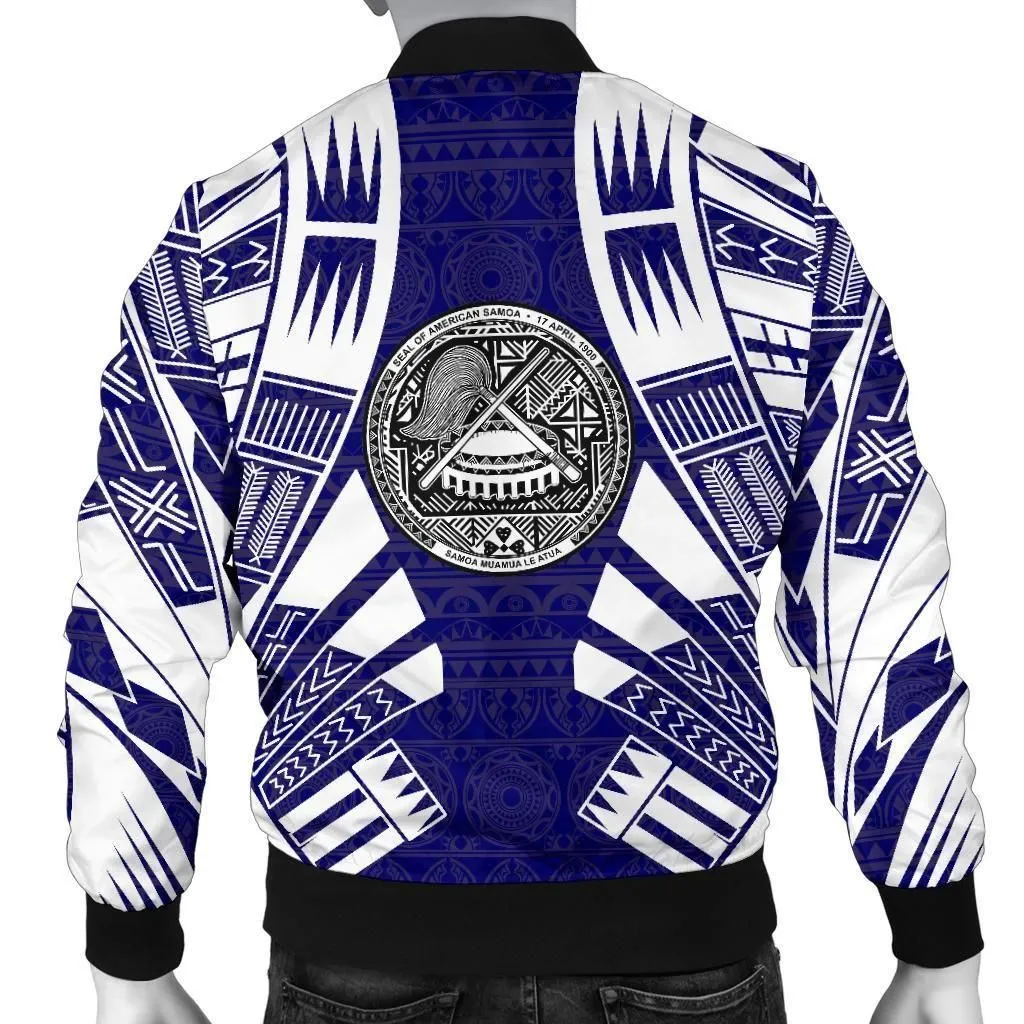 Alohawaii Jacket - Bomber Jacket American Samoa - Polynesian Tattoo Flag - BN0110
