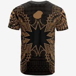 Nauru All Nauru Flag Map Polynesian Tattoo Red Unisex 3D T-Shirt All Over Print ONCKS