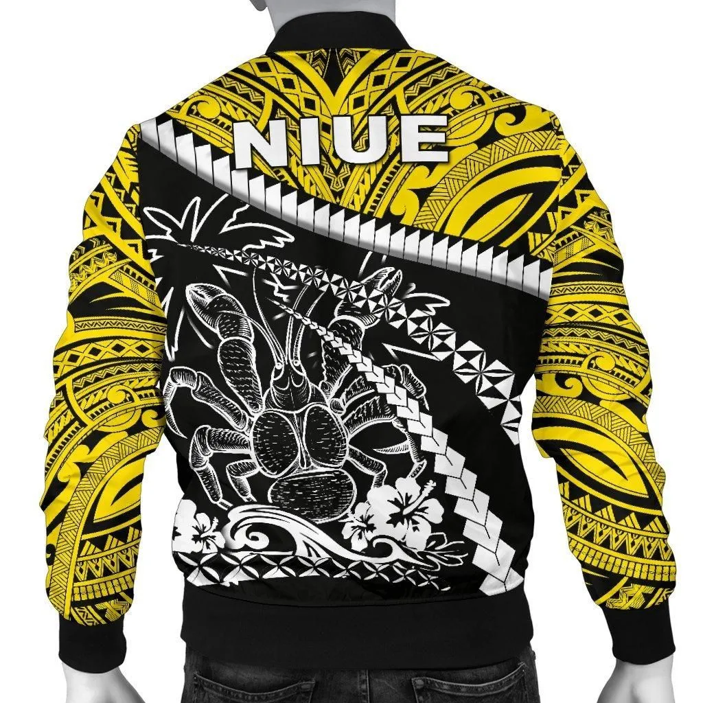 Niue Unga Crab Men Bomber Jacket - Road To Hometown
