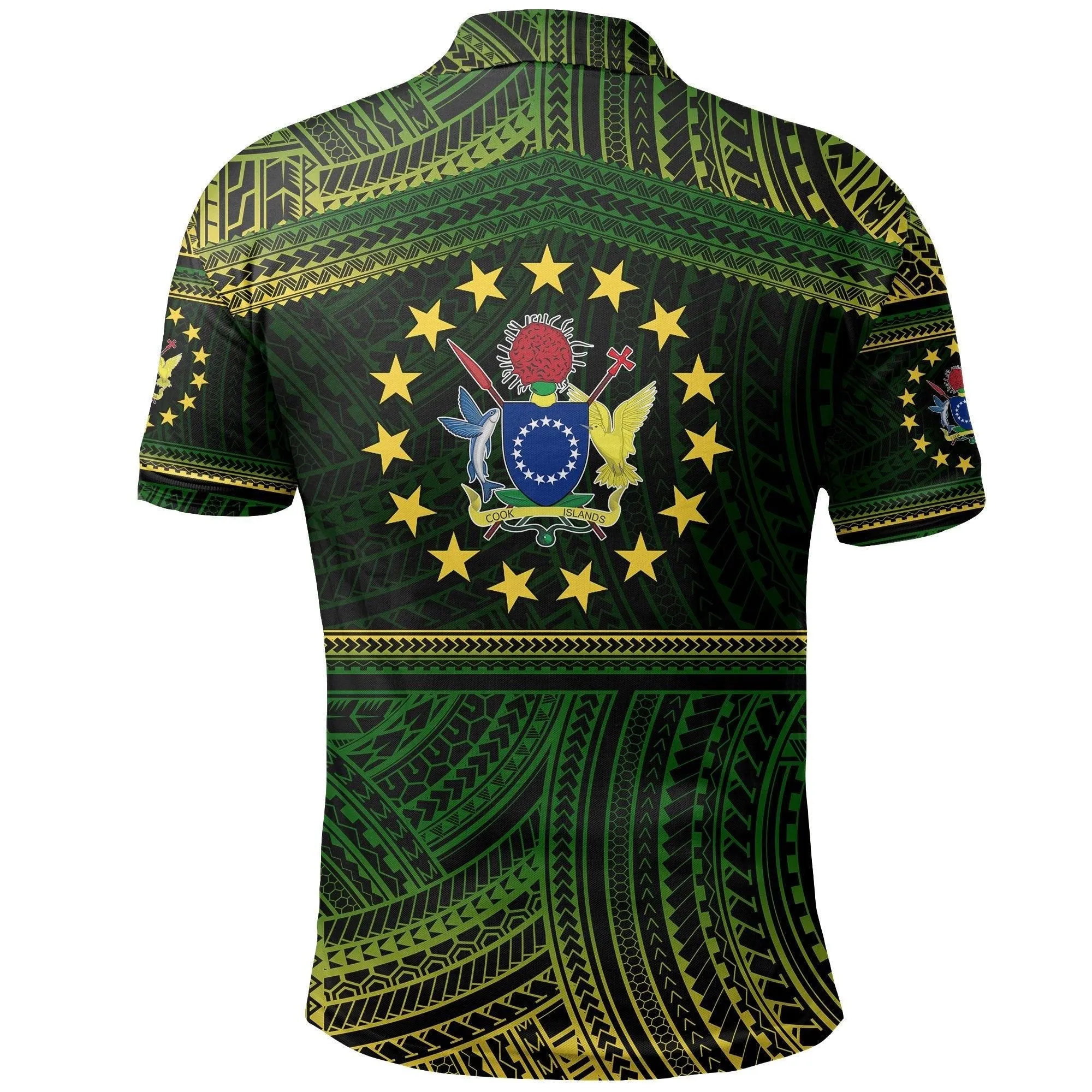 Cook Islands Rugby Polynesian Patterns Polo Shirt