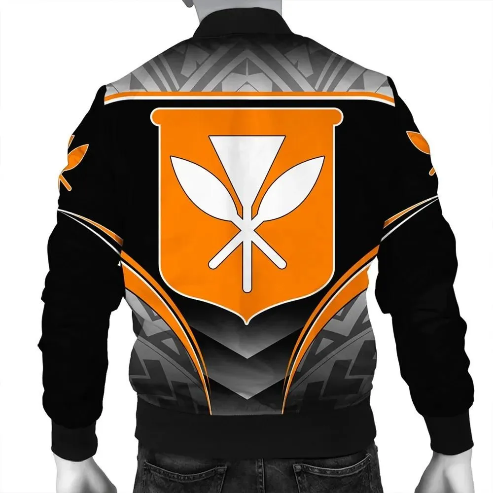 Alohawaii Jacket - Polynesian Kanaka Mens Bomber Jacket - Mea Kaua Style - AH - JH