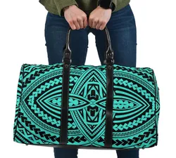 Polynesian Seamless Yellow Hawaii Travel Bag