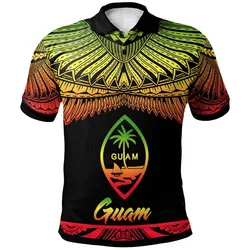 Guam Polynesian Polo Shirt - Poly Tattoo Reggae Version