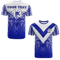 (Custom Personalised) Makoi Bulldogs T Shirt Forever Fiji Rugby - Version Fresh 02 - Custom Text and Number LT13