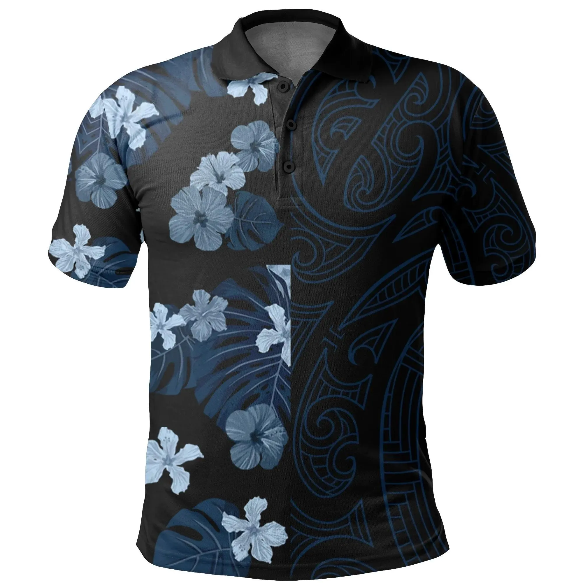 Alohawaii Shirt - Tropical Polynesian - Hawaiian Polo Shirt - Curtis Style - AH - J2
