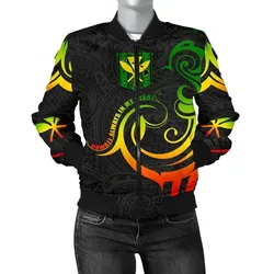 Alohawaii Jacket - Hawaiian Kanaka Womens Bomber Jacket Hawaii Always In My Heart AH J1