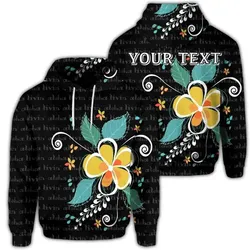 Alohawaii Hoodie - (Personalised) Hawaiian Aloha Plumeria Polynesian Hoodie - AH - AH - JR