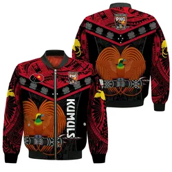 Papua New Guinea Rugby Bomber Jacket PNG Kumuls Bird Of Paradise Black LT14