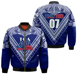 (Customize Personalize) Toa Samoa RLS Warriors Siva Tau Bomber Jacket LT7