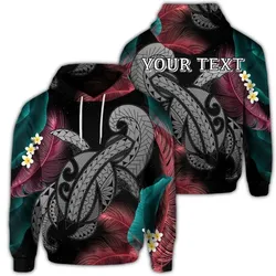 Alohawaii Hoodie - (Personalised) Hawaii Turtle Polynesian Tropical Hoodie - Ghia Style Gray - AH - J4R
