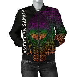 Alohawaii Jacket - Bomber Jacket American Samoa - AS Seal Rocket Style - BN18