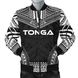 Tonga Polynesian Chief Mens Bomber Jacket - Black Version