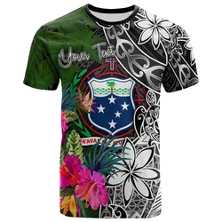 Samoa Custom Personalised T-Shirt - Turtle Plumeria Banana Leaf - BN11