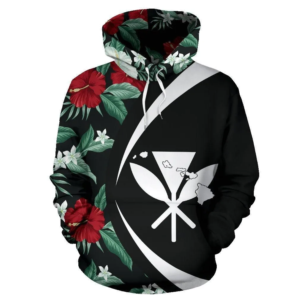 Kanaka Tropical Hibiscus Garden Mystery Hoodie - Circle Style
