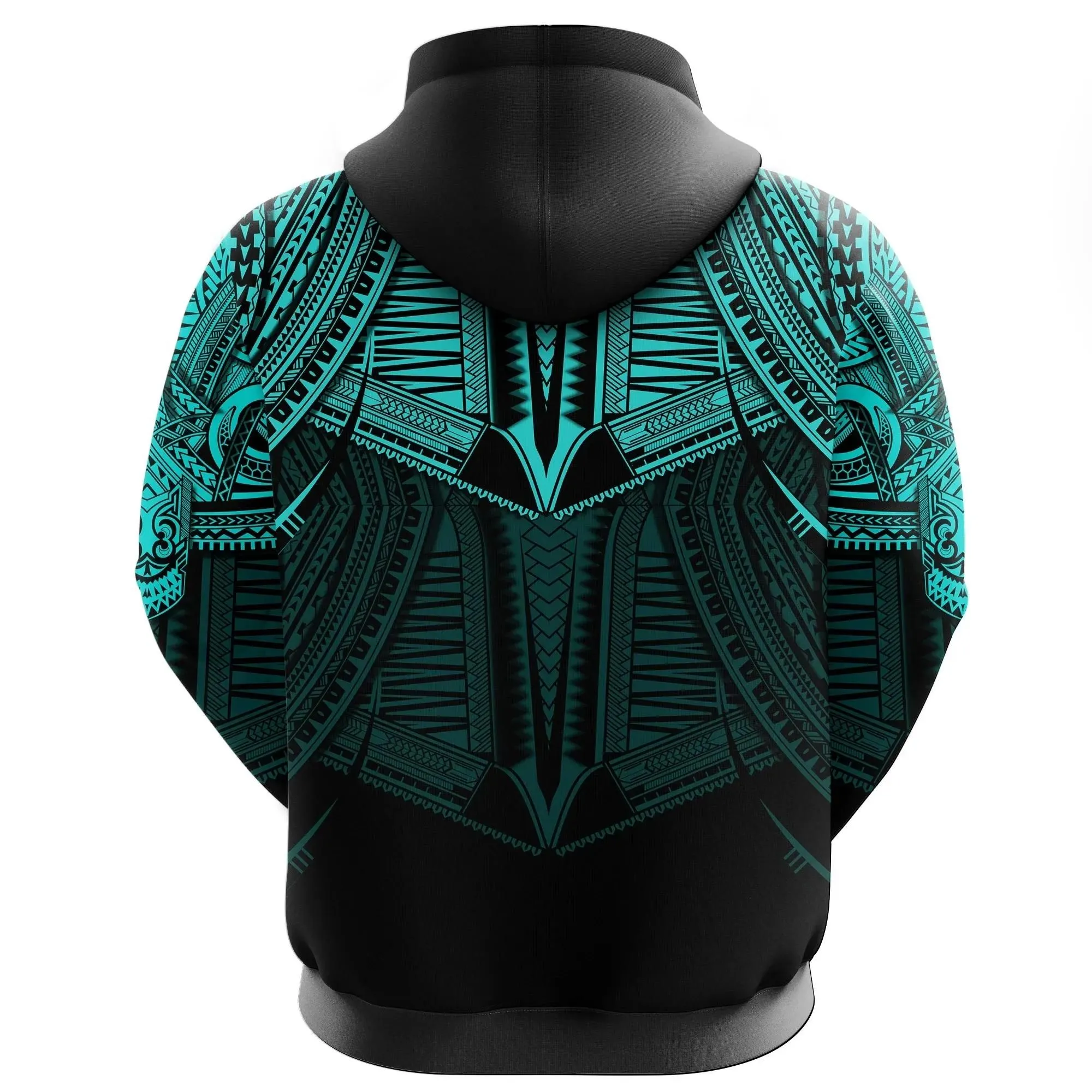Best Polynesian Tattoo Hoodie Cyan A7