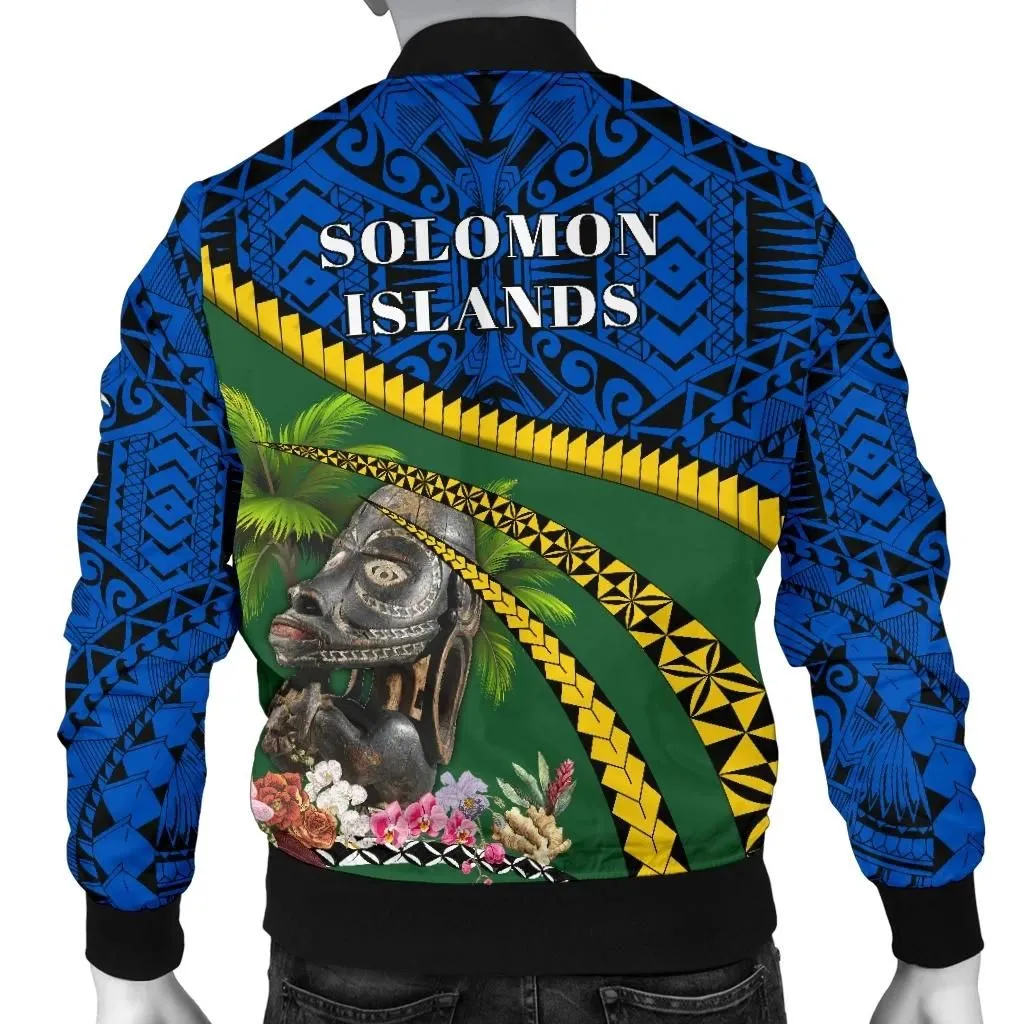 Alohawaii Jacket - Bomber Jacket Solomon Islands Canoe Prow - Road to Hometown K4