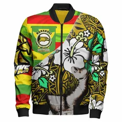Hawaii Nanakuli High & Intermediate School Polynesian Patronage Bomber Jacket - The Golden Hawk Bloods In My Veins LT10