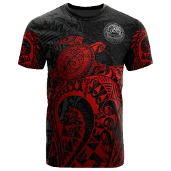 American Samoa Polynesian American Samoa Seal Polynesian Red Turtle Tattoo Unisex 3D T-Shirt All Over Print HNACI