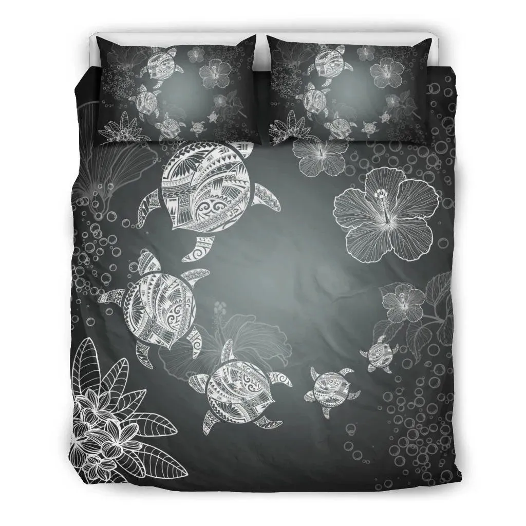 Hawaii Polynesian Hibiscus Turtle Bedding Set Under Beach White Ah J7 Dhc1712823Dd
