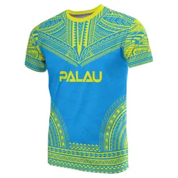 Palau All Over T shirt - Palau Seal Coat Of Arms Polynesian Tattoo Style Style