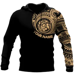 Amazing Polynesian Traditional Tattoo Personalized Unisex Deluxe Hoodie ML