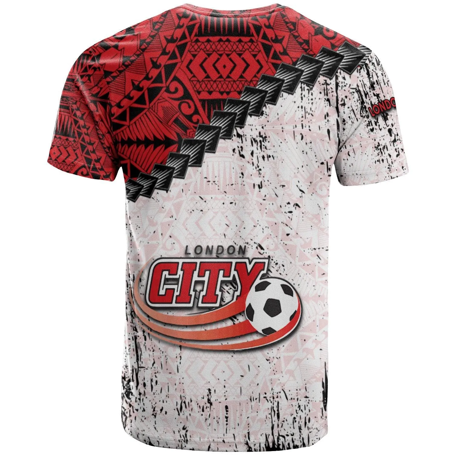 London City S.C T-shirt Grunge Polynesian Tattoo - CA SOCCER