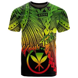 Hawaii Polynesian Custom Personalised T Shirt - Tribal Wave Tattoo Reggae