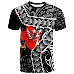 Kosrae T-Shirt - Hibiscus Ft Polynesian Pattern