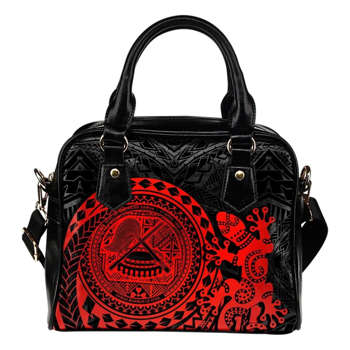American Samoa Shoulder Handbag - Polynesian Lizard